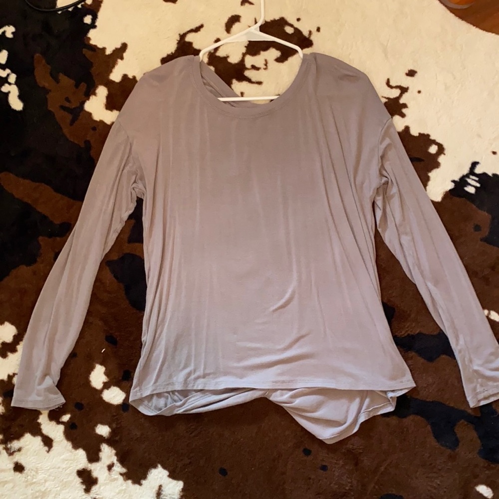 Gray comfort top